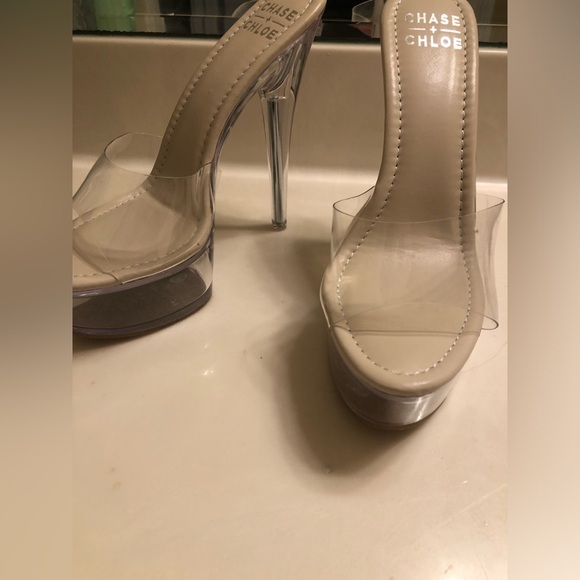 Clear 🤍 Sexy Platform high heeled Stilettos - Picture 13 of 14